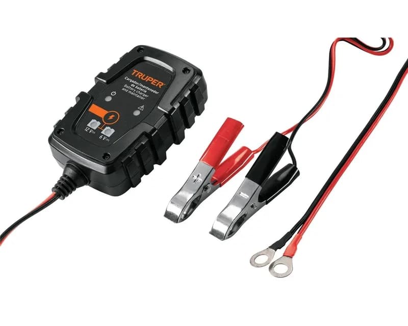 CARGADOR DE BATERIA 6 Y 12 V 1A TRUPER CARBA-1 COD. 101610