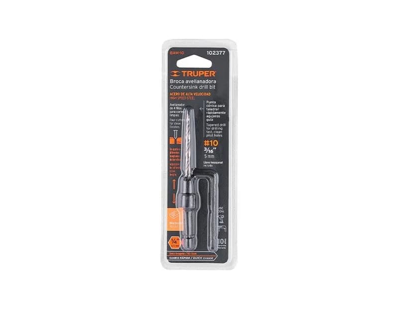 BROCA AVELLANADORA PARA MADERA #6 9/64" TRUPER BAM-6 COD. 102375