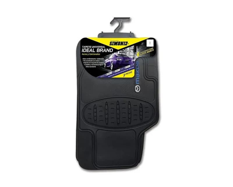 SIMONIZ TAPETE FULL EQUIPO MAZDA CAUCHO NEGRO 3PZAS 204629