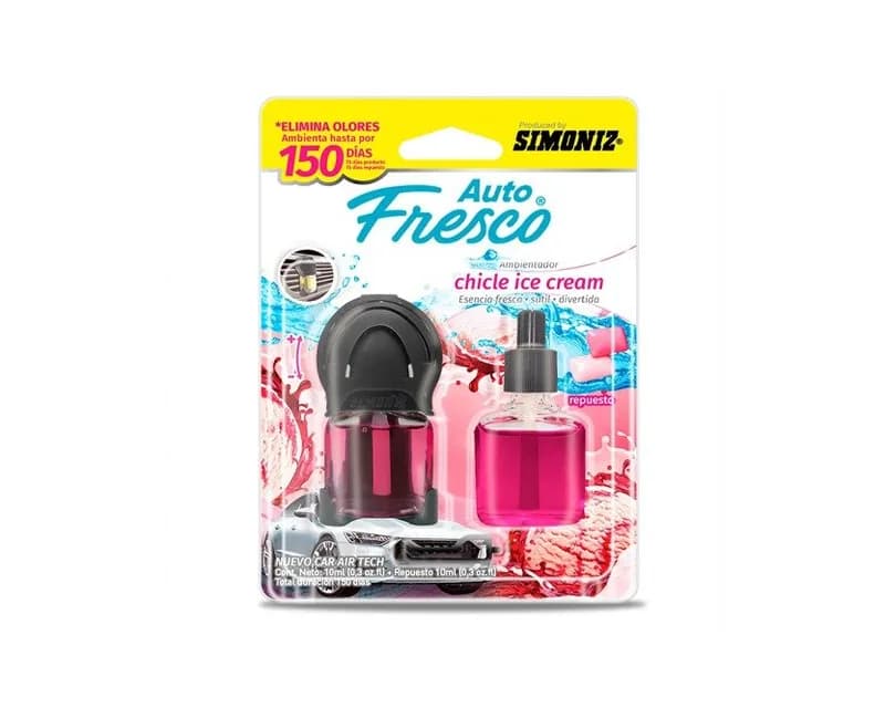 SIMONIZ NUEVO CAR AIRTECH CHICLE ICE CR 10ML+RPTO 208902