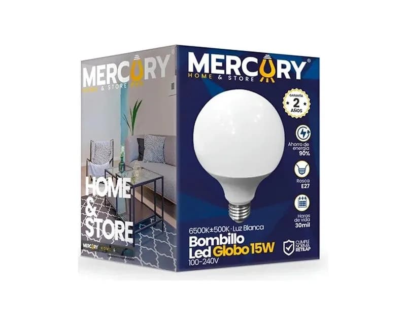 BOMBILLO LED GLOBO 10W 6500K MERCURY IBL73
