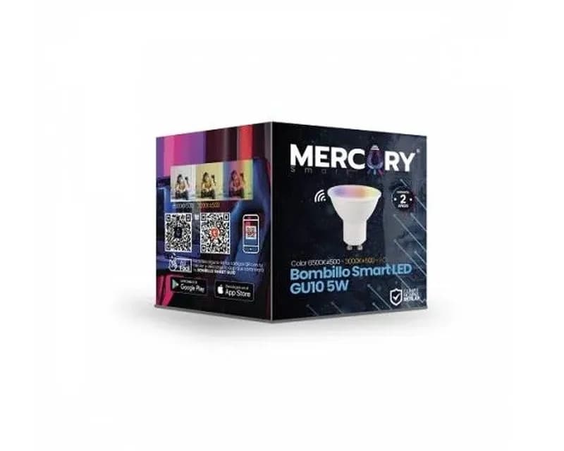 BOMBILLO LED GU10 5W RGB +6500 CONTROL REMOTO MERCURY IBL72
