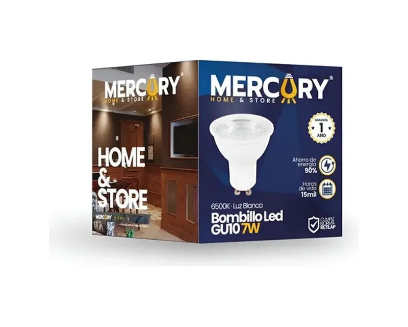 BOMBILLO LED GU10 GW COB 6500K LUZ BLANCA MERCURY IBL63